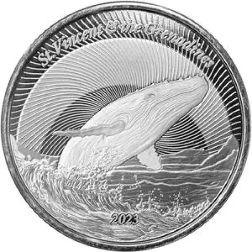 2023 1oz EC8 St. Vincent & The Grenadines Humpback Whale .999 Silver Coin