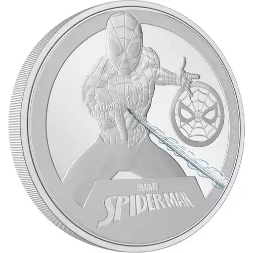 2023 1oz Niue Marvel Spider Man Classic .999 Silver Coin (2)