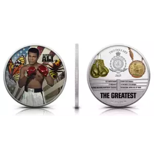 2023 1oz Niue Muhammad Ali The Greatest Edition .999 Silver Coin  (2)