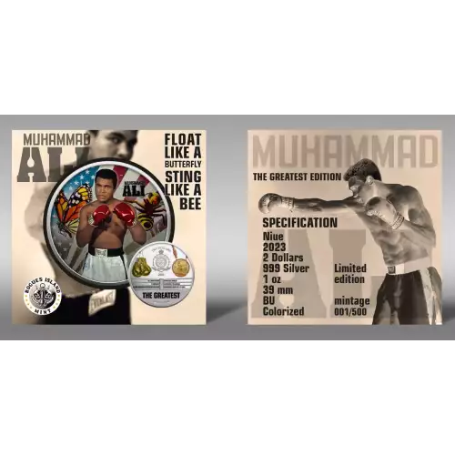 2023 1oz Niue Muhammad Ali The Greatest Edition .999 Silver Coin 