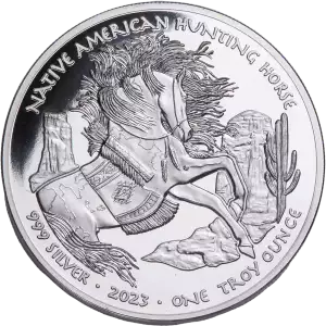 2023 1oz Oglala Lakota Sioux .999 Silver  Moon Goddess Hanwi Coin [DUPLICATE for #545916] (2)