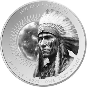 2023 1oz Oglala Lakota Sioux .999 Silver Sun God Anpetu Coin (2)