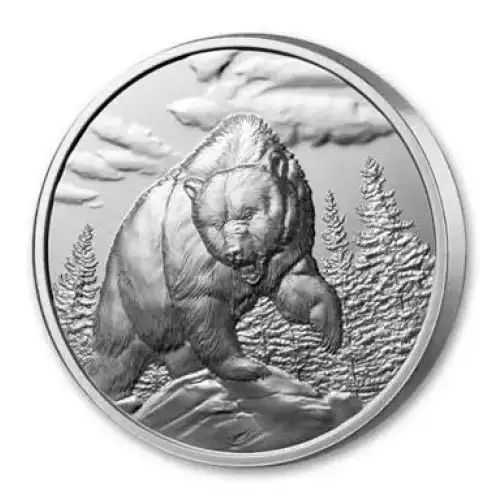 2023 1oz RCM Ultra-High Relief Proof .9999 Silver Grizzly Bear (2)