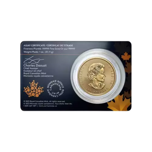 2023 1oz Royal Canadian Mint .99999 Gold Klondike 