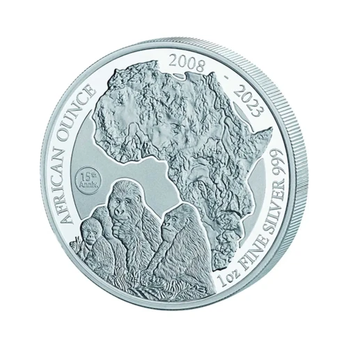 2023 1oz Rwanda .999 Silver Proof Mountain Gorilla Coin (2)