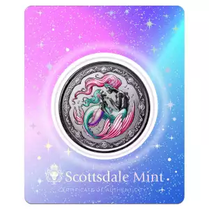 2023 1oz Samoa Mermaid Mother & Daughter Silver Color Coin