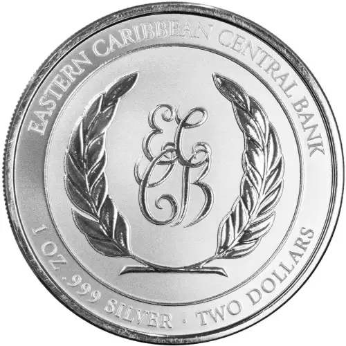 2023 1oz Scottsdale Mint EC8 Dominica Dolphin .999 Silver Bu Coin (2)
