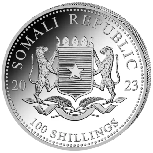 2023 1oz Somalia Elephant .9999 Silver BU Coin