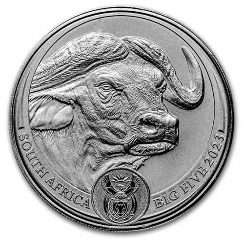 2023 1oz South Africa The Big Five Series II: Cape Buffalo .999 Silver Coin (2)