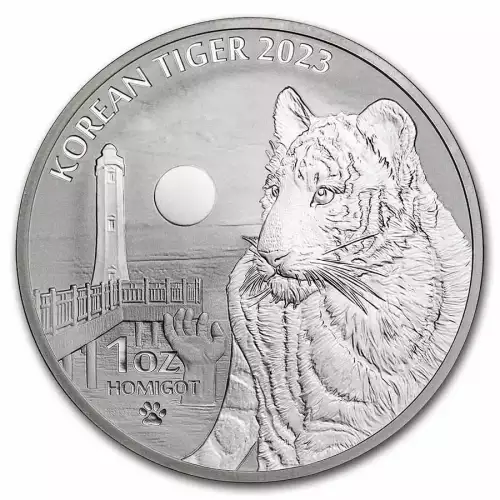 2023 1oz South Korea Tiger .999 Silver Coins (3)