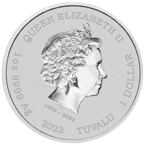 2023 1oz Tuvalu James Bond Casino Royale .9999 Silver Casino Chip Coin [DUPLICATE for #546357] (2)