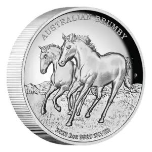 2023 2oz Australia Brumby .9999 Silver High Relief Proof Coin (2)
