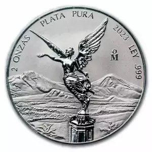 2023 2oz Mexican Reverse Proof .999 Silver Libertad
