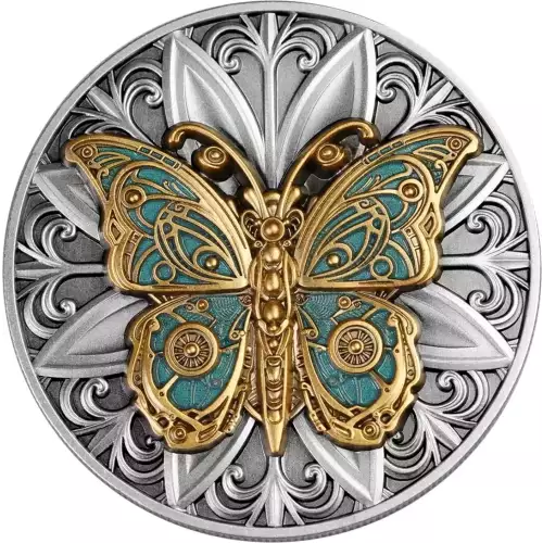 2023 2oz Niue Punk Art Butterfly .999 Silver