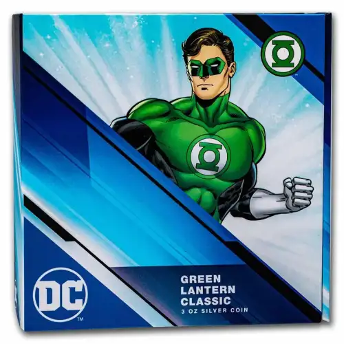 2023 3 oz Niue DC Green Lantern Classic .999 Silver Proof Coin in OGP