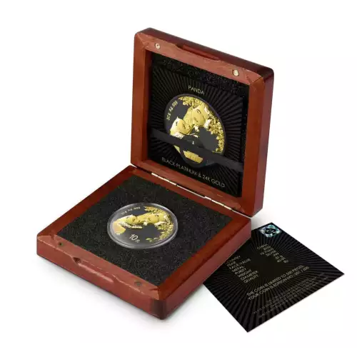 2023 30g Chinese Silver Black Plat with 24k Gold Panda (2)