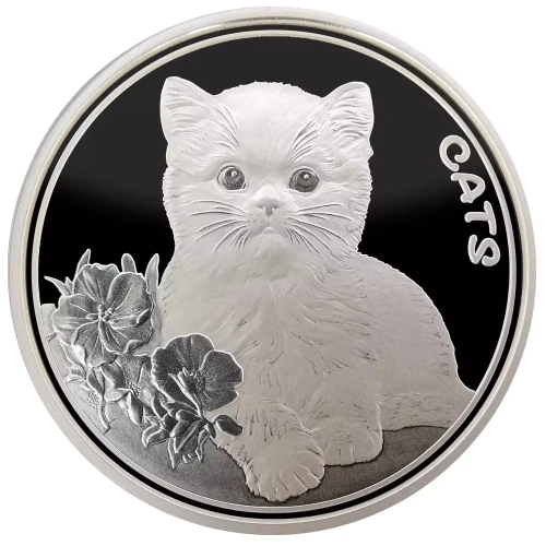 2023 5 oz Fiji Cats .999 Silver Coin (2)