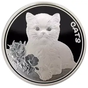 2023 5 oz Fiji Cats .999 Silver Coin (2)