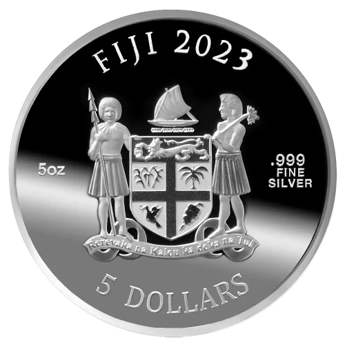 2023 5 oz Fiji Cats .999 Silver Coin