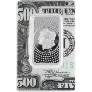 2023 50g .999 Silver Pamp Suisse Morgan $500 Bill Bar