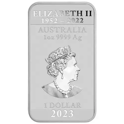 2023 Australian Perth Mint 1oz Dragon Silver rectangular coin (2)