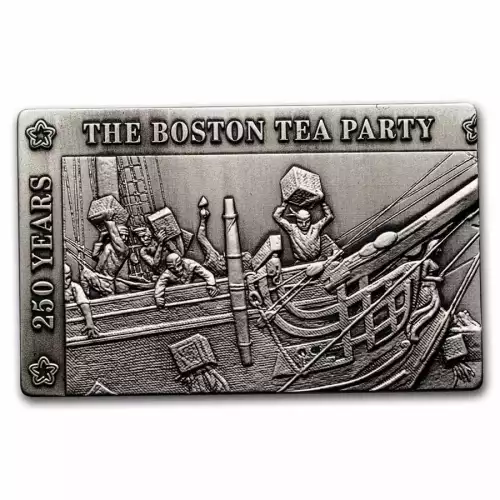 2023 Barbados Boston Tea Party 4 x 1 oz .999 Silver Coin Bar Set (4)