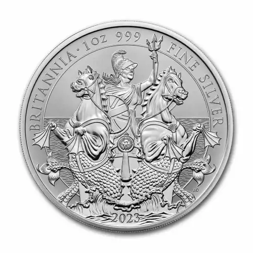 2023 Britannia Reverse Proof 2 x 1 oz Silver Coin Set (3)