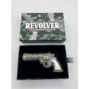 2023 Chad Revolver Gun Shaped 2 oz Silver Coin