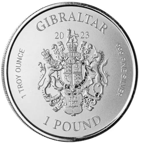 2023 Gibraltar War Elephant 1 oz Silver BU
