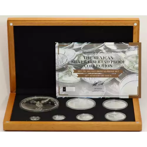 2023 Mexico Proof .999 Silver Libertad 7 coin sets w/ Box and COA  (3)