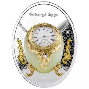 2023 Niue Faberge Egg Watch 16.81g Silver Coin 