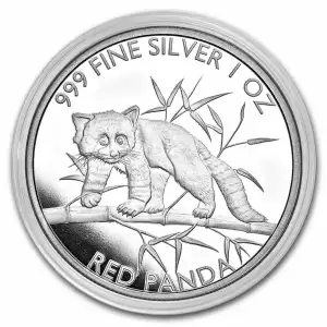 2023 Republic of Chad 1 oz Silver Red Panda BU