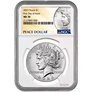 2023 S Peace Silver Dollar - NGC MS 70 FDOI