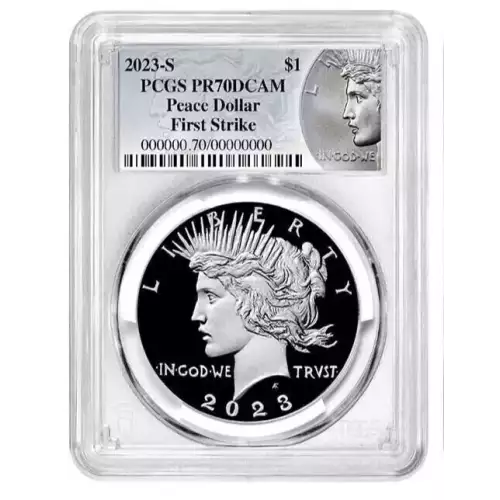 2023 S Peace Silver Dollar - PCGS PF 70 DCAM First Strike