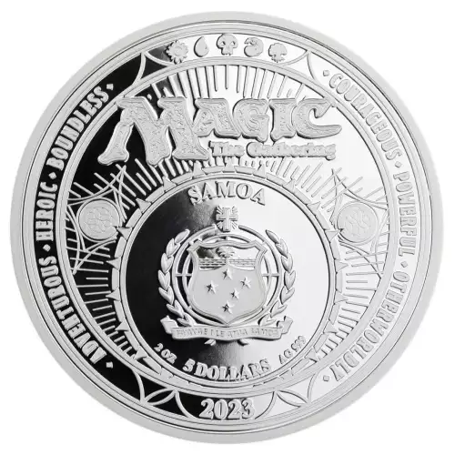 2023 Samoa Magic the Gathering Black Lotus Alpha Edition 2 oz Silver Coin