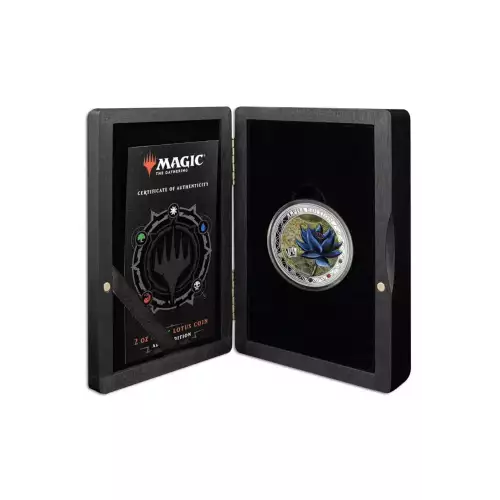 2023 Samoa Magic the Gathering Black Lotus Alpha Edition 2 oz Silver Coin (2)