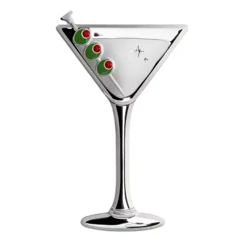 2023 Samoa Martini Cocktail Shaped 10g Silver Coin (5)