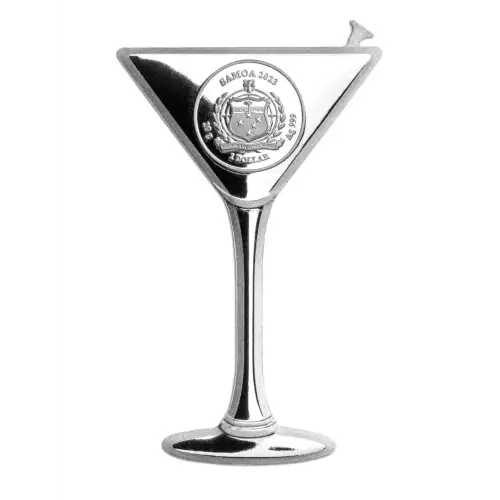 2023 Samoa Martini Cocktail Shaped 10g Silver Coin (4)