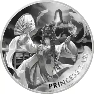 2023 South Korea Princess Bari .999 Silver BU Medal