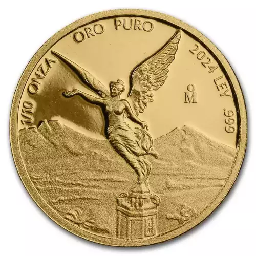 2024 1/10 oz Mexico Libertad .999 Gold Proof Coin (2)