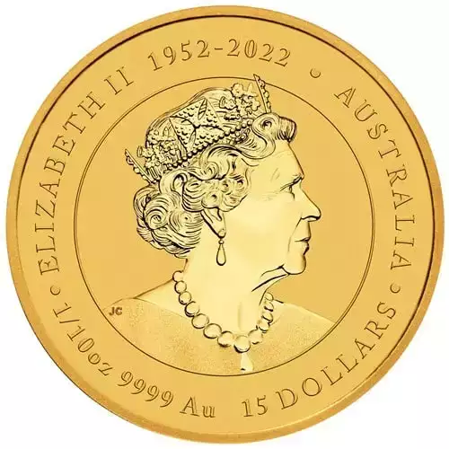 2024 1/10oz Australia Perth Mint Lunar Series III - Year of the Dragon .9999 Gold BU Coin (3)
