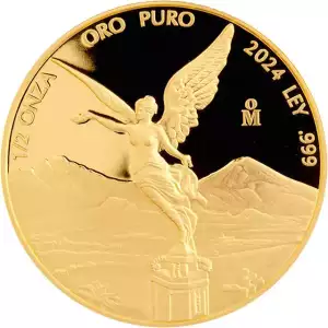 2024 1/2 oz Mexico Libertad .999 Gold Proof Coin