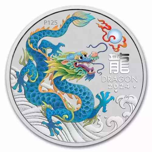 2024 1/2oz Australian Lunar Series III Year of the Dragon Ten-Coin Set (5)