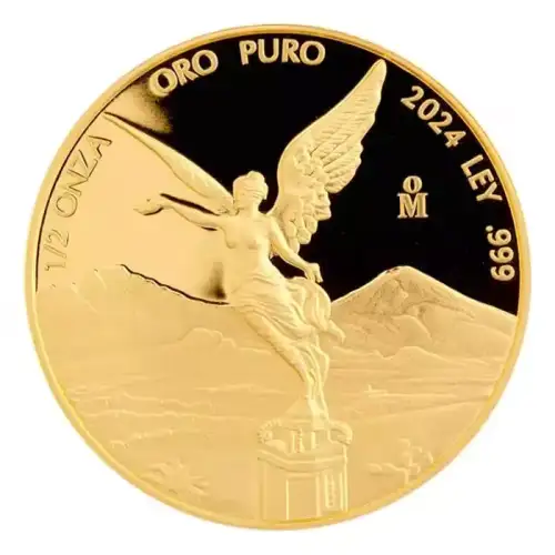 2024 1.9oz Mexico Libertad .999 Gold 5 Coin Set (3)