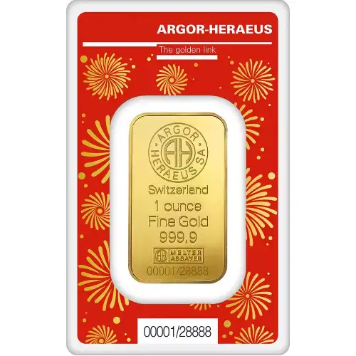 2024 1 oz Argor-Heraeus .9999 Gold Bar - Year of the Dragon (3)