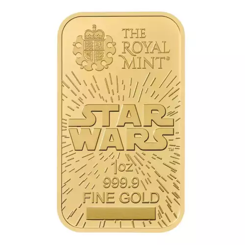 2024 1 oz Great Britain Star Wars: Light Side .9999 Gold BU Bar
