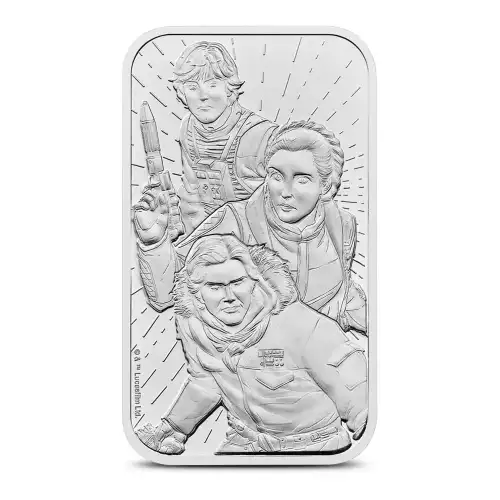 2024 1 oz Great Britain Star Wars: Light Side .9999 Silver BU Bar (4)