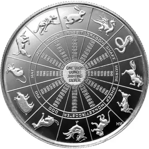2024 1 oz Highland Mind Dragon.999 Silver Round (4)