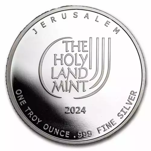 2024 1 oz Holy Land Mint Dove of Peace .999 Silver BU Round (4)