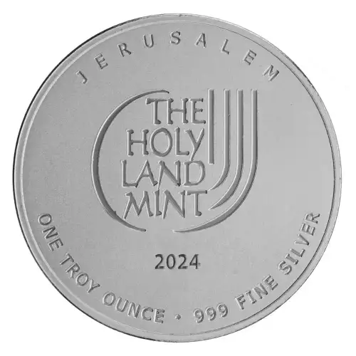 2024 1 oz Holy Land Mint Dove of Peace .999 Silver BU Round